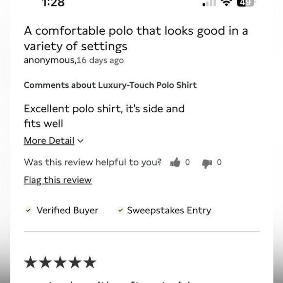 Great condition pre-worn Banana Republic Slate Polo Shirt size L. Luxury touch. - Picture 10 of 11